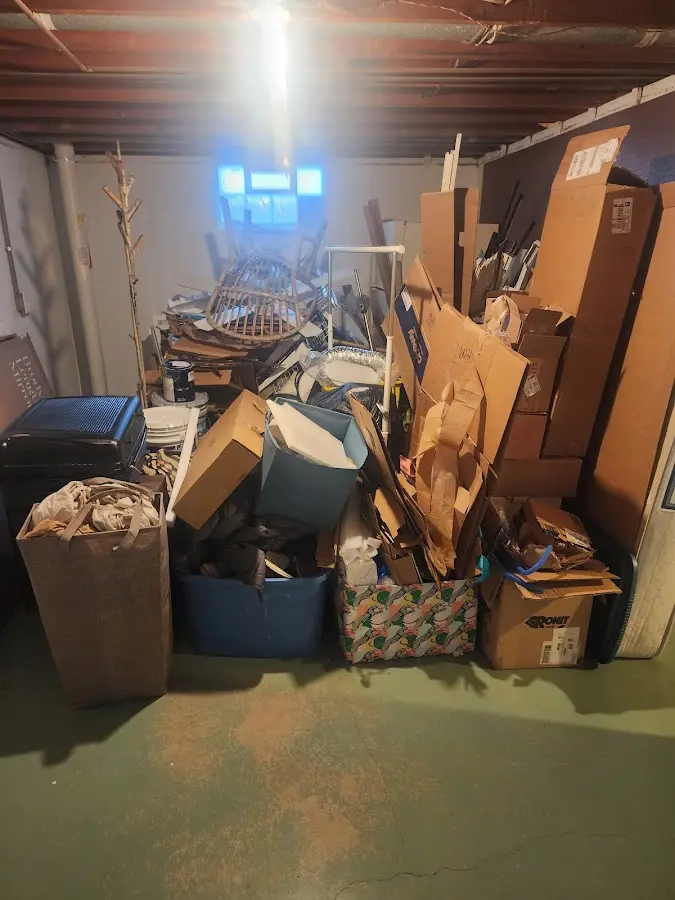 Roll-off dumpster container at job site for Construction Dumpster Rental in Snellville